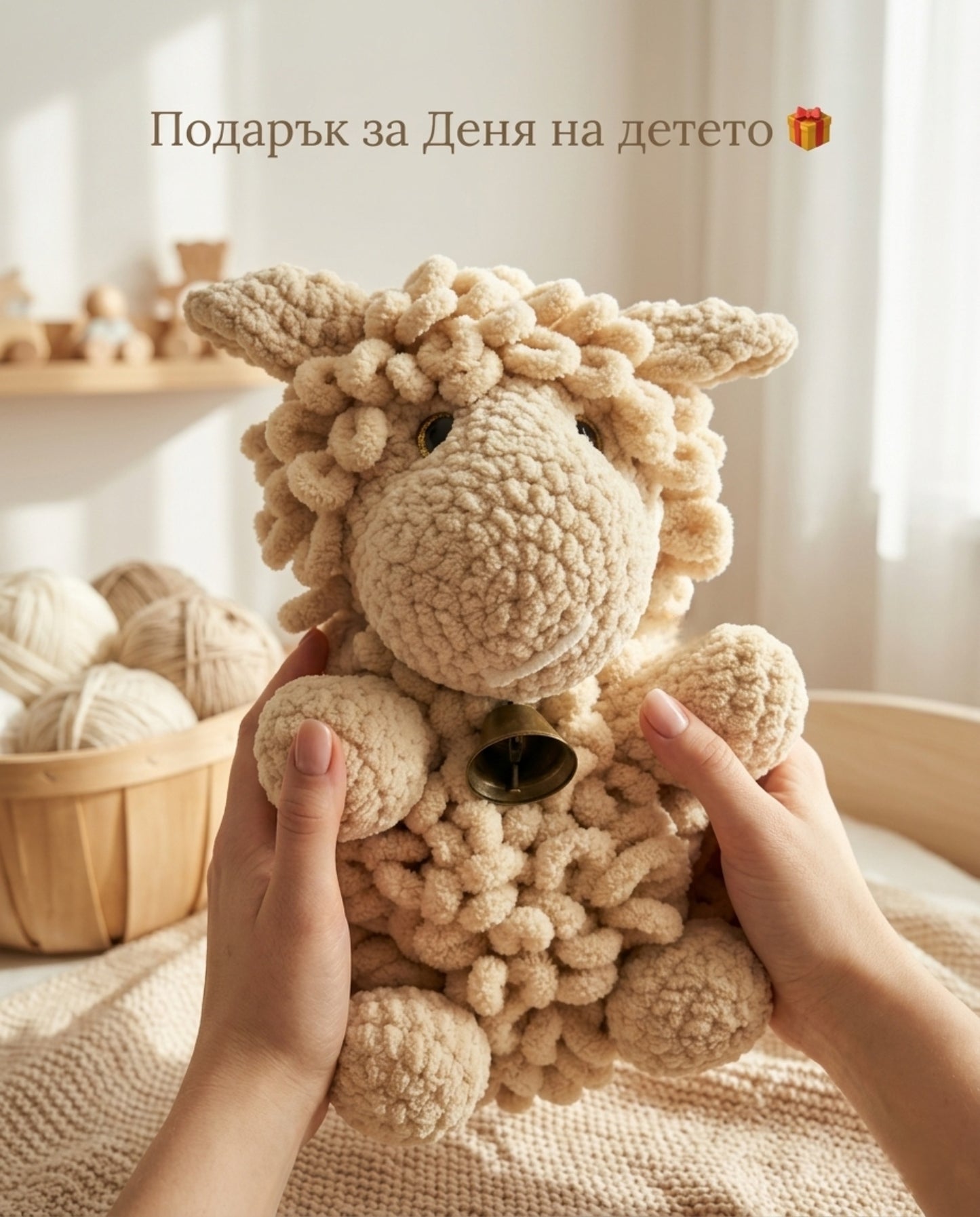 Плетена играчка "Овчица"